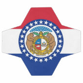 Patriotischer Fußballball mit Flagge von Missouri Fußball (Flach)