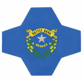 Patriotischer Fußballball mit Flagge von Nevada Fußball (Flach)