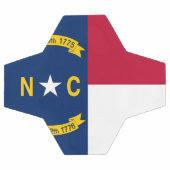 Patriotischer Fußballball mit Flagge von North Car Fußball (Flach)