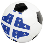 Patriotischer Fußballball mit Flagge von Quebec, K Fußball (Dreiviertel)