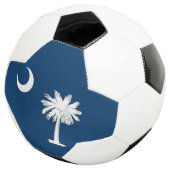 Patriotischer Fußballball mit Flagge von South Car Fußball (Dreiviertel)