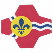 Patriotischer Fußballball mit Flagge von St. Louis Fußball (Flach)