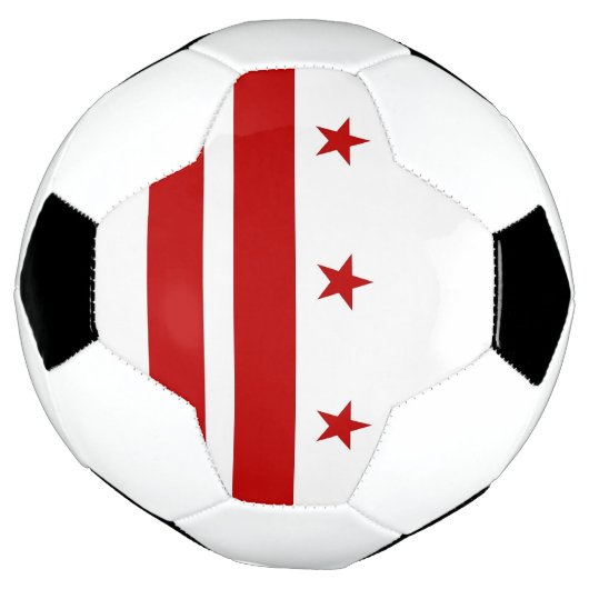 Patriotischer Fußballball mit Flagge von Washingto Fußball (Gedreht)