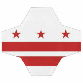 Patriotischer Fußballball mit Flagge von Washingto Fußball (Flach)