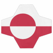 Patriotischer Fußballball mit grönländischer Flagg Fußball (Flach)