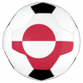 Patriotischer Fußballball mit grönländischer Flagg Fußball (Vorderseite)