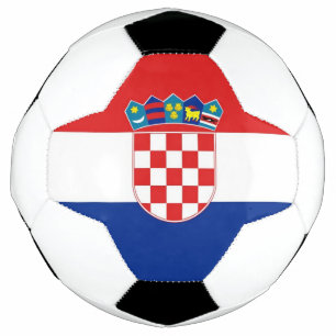 Patriotischer Fußballball mit kroatischer Flagge Fußball