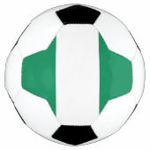 Patriotischer Fußballball mit nigerianischer Flagg Fußball (Vorderseite)