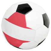Patriotischer Fußballball mit österreichischer Fla Fußball (Dreiviertel)
