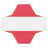 Patriotischer Fußballball mit österreichischer Fla Fußball (Flach)