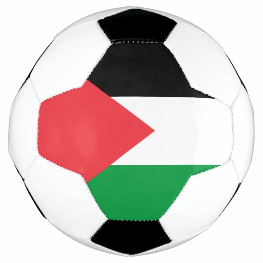 Patriotischer Fußballball mit palästinensischer Fl Fußball (Vorderseite)