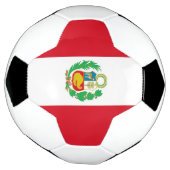 Patriotischer Fußballball mit Peru-Flagge Fußball (Gedreht)