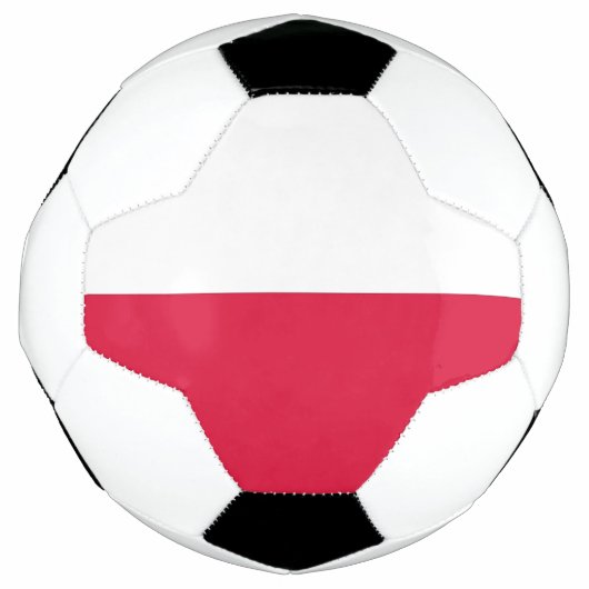 Patriotischer Fußballball mit polnischer Flagge Fußball (Vorderseite)