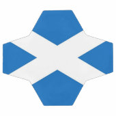 Patriotischer Fußballball mit Schottlandflagge Fußball (Flach)