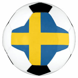 Patriotischer Fußballball mit Schwedenflagge Fußball