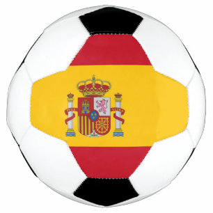 Patriotischer Fußballball mit spanischer Flagge Fußball