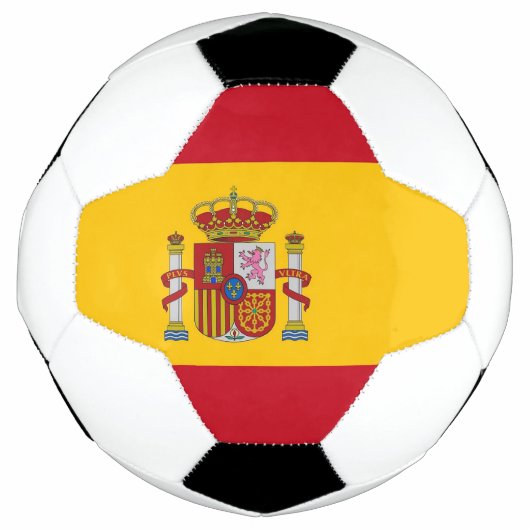 Patriotischer Fußballball mit spanischer Flagge Fußball (Vorderseite)