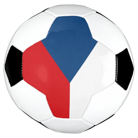 Patriotischer Fußballball mit tschechischer Flagge Fußball (Gedreht)