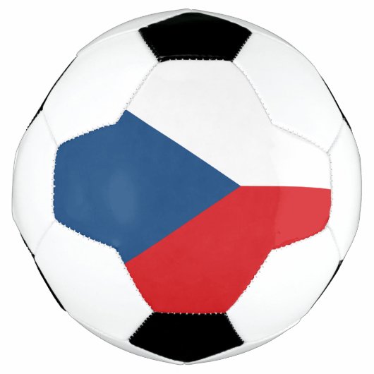 Patriotischer Fußballball mit tschechischer Flagge Fußball (Vorderseite)