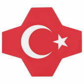 Patriotischer Fußballball mit türkischer Flagge Fußball (Flach)