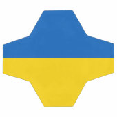 Patriotischer Fußballball mit ukrainischer Flagge Fußball (Flach)