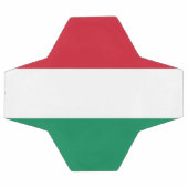 Patriotischer Fußballball mit ungarischer Flagge Fußball (Flach)