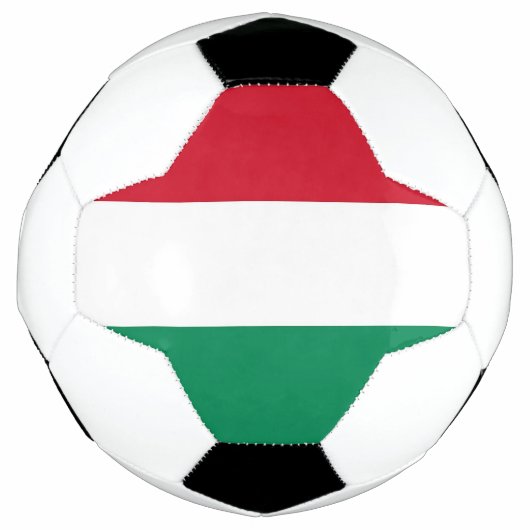Patriotischer Fußballball mit ungarischer Flagge Fußball (Vorderseite)