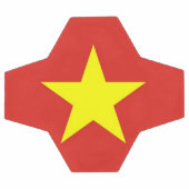 Patriotischer Fußballball mit Vietnam-Flagge Fußball (Flach)