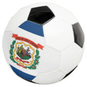Patriotischer Fußballball mit westlicher Virginia- Fußball (Dreiviertel)