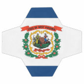 Patriotischer Fußballball mit westlicher Virginia- Fußball (Flach)