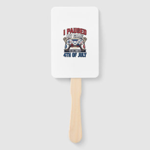 Patriotischer Gamer 4. Juli Vintage Vector Shirt_1 Fächer