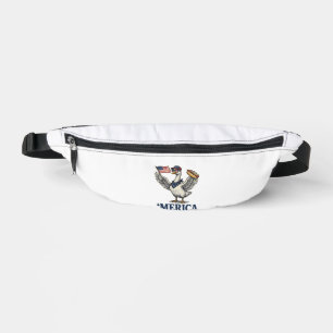 Patriotischer Gans 'Merica Hot Dog Vintage-Shirt D Bauchtasche