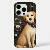 Patriotischer Gelbe Labrador Dog Labrador iPhone C Case-Mate iPhone Hülle (Rückseite)