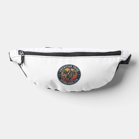 Patriotischer George Washington Reitet T-Rex Ameri Bauchtasche (Ablage )