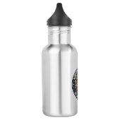 Patriotischer George Washington Reitet T-Rex Ameri Edelstahlflasche (Links)