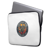 Patriotischer George Washington Reitet T-Rex Ameri Laptopschutzhülle (Vorderseite Links)