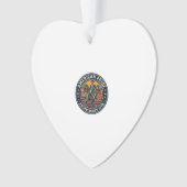 Patriotischer George Washington Reitet T-Rex Ameri Ornament (Vorderseite)