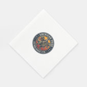 Patriotischer George Washington Reitet T-Rex Ameri Serviette (Ecke)