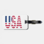 Patriotischer Gepäckanhänger USA (Rückseite horizontal)