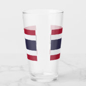 Patriotischer Glascup mit Flagge Thailands Glas (Rechts)