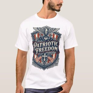 Patriotischer Glaube Familie Freiheit Vektorgrafik T-Shirt