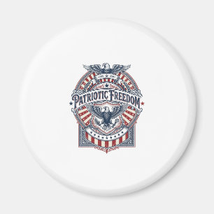 Patriotischer Glaube über Angst USA Vektorgrafik T Magnet