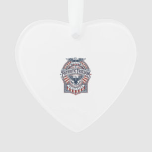 Patriotischer Glaube über Angst USA Vektorgrafik T Ornament