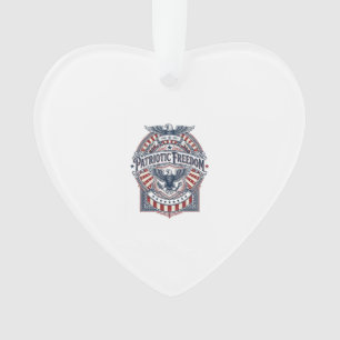Patriotischer Glaube über Angst USA Vektorgrafik T Ornament