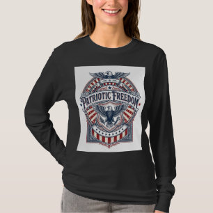 Patriotischer Glaube über Angst USA Vektorgrafik T T-Shirt
