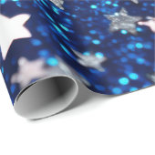 Patriotischer Glitter Geschenkpapier (Rolleneckpunkt)