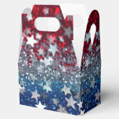 Patriotischer Glitter Geschenkschachtel (Geöffnet)