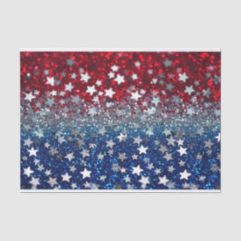 Patriotischer Glitter Seidenpapier