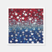 Patriotischer Glitter Serviette (Vorderseite)