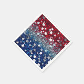 Patriotischer Glitter Serviette (Ecke)